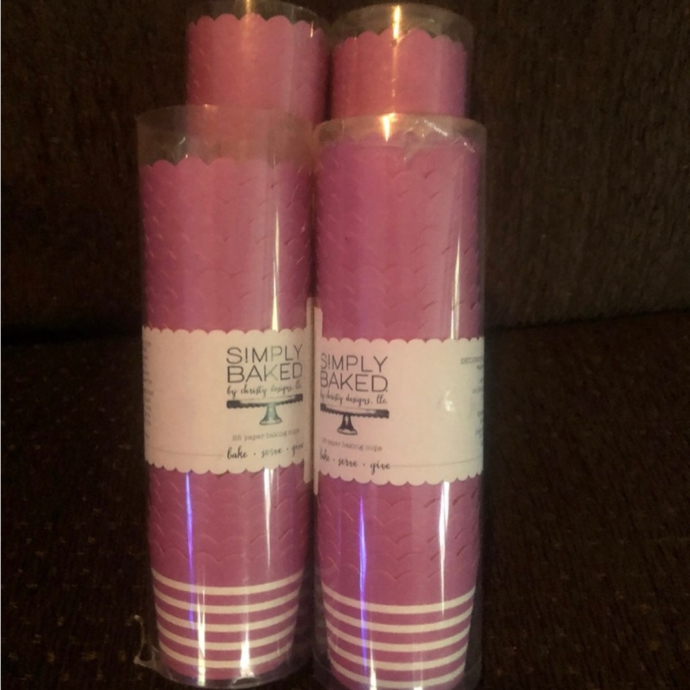 Simply Baked 123 Cups Oven Safe Pink Charcuterie Cups Snacks